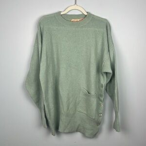 COS COB women’s large longline button detail vintage angora blend sweater